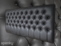 Momo Super King Headboard 850mm high, Charisma Black